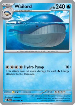 Wailord — Journey Together 41/159