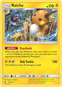 Raichu — Burning Shadows 41/147
