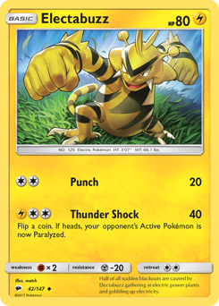 Electabuzz — Burning Shadows 42/147