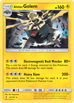 Alolan Golem — Guardians Rising 42/145