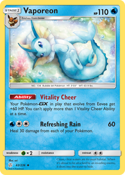 Vaporeon — Cosmic Eclipse 42/236