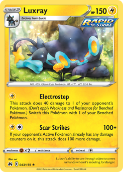 Luxray — Crown Zenith 43/159