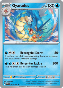 Gyarados — Paldea Evolved 43/193