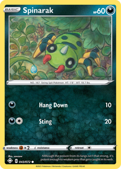 Spinarak — Shining Fates 43/72
