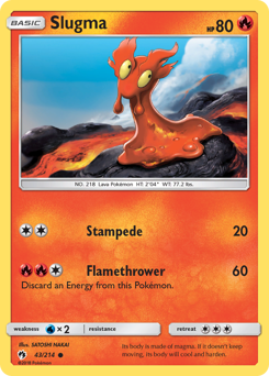 Slugma — Lost Thunder 43/214