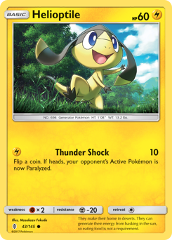 Helioptile — Guardians Rising 43/145