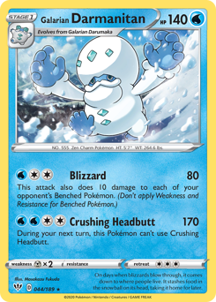 Galarian Darmanitan — Darkness Ablaze 44/189