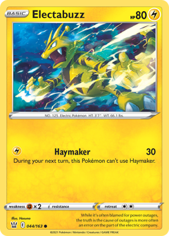 Electabuzz — Battle Styles 44/163