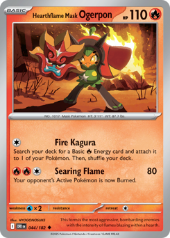 Hearthflame Mask Ogerpon — Destined Rivals 44/182
