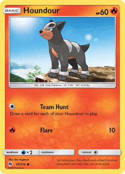 Houndour — Lost Thunder 45/214
