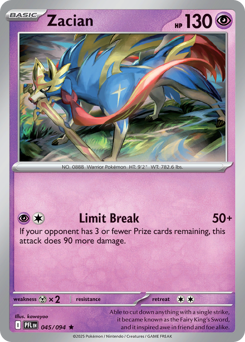 Zacian — Phantasmal Flames 45/94