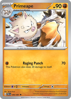 Primeape — Paldean Fates 46/91