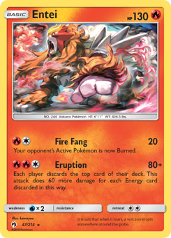 Entei — Lost Thunder 47/214