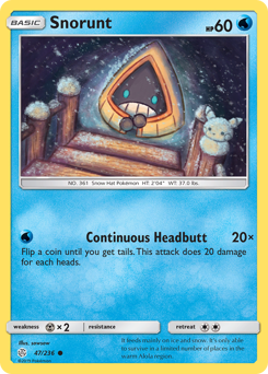 Snorunt — Cosmic Eclipse 47/236