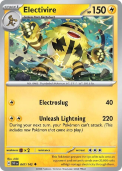 Electivire — Stellar Crown 47/142