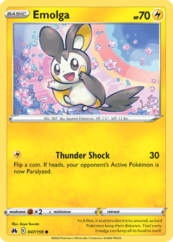 Emolga — Crown Zenith 47/159