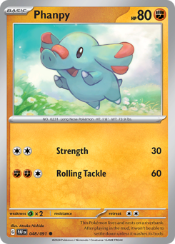 Phanpy — Paldean Fates 48/91
