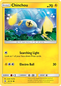 Chinchou — Sun & Moon 49/149