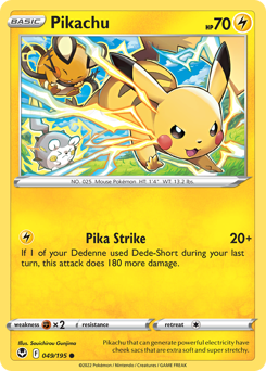 Pikachu — Silver Tempest 49/195