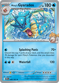 Misty's Gyarados — Destined Rivals 49/182