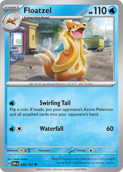 Floatzel — Obsidian Flames 49/197