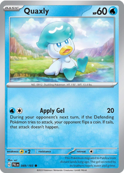 Quaxly — Paldea Evolved 49/193