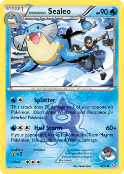 Team Aqua's Sealeo — Double Crisis 4/34
