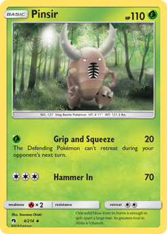 Pinsir — Lost Thunder 4/214