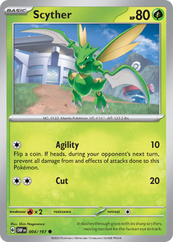 Scyther — Obsidian Flames 4/197