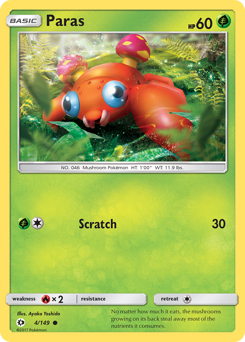 Paras — Sun & Moon 4/149