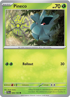 Pineco — Paldea Evolved 4/193