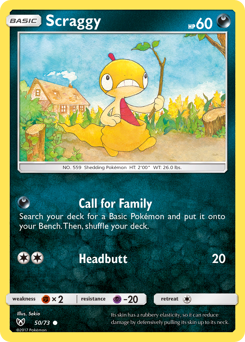 Scraggy — Shining Legends 50/73