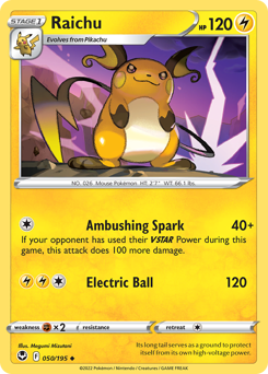 Raichu — Silver Tempest 50/195