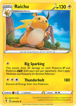Raichu — Evolving Skies 50/203