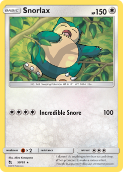 Snorlax — Hidden Fates 50/68