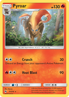 Pyroar — Lost Thunder 51/214