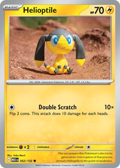 Helioptile — Mega Evolution 52/132