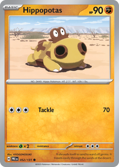 Hippopotas — Prismatic Evolutions 52/131