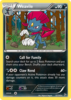 Weavile — Flashfire 52/106