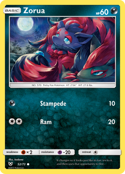 Zorua — Shining Legends 52/73