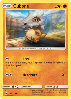Cubone — Crimson Invasion 52/111