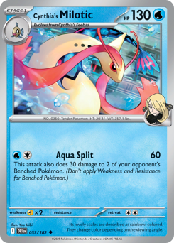 Cynthia's Milotic — Destined Rivals 53/182