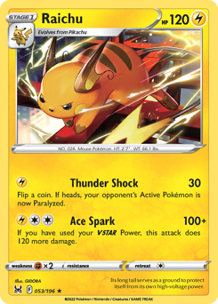 Raichu — Lost Origin 53/196