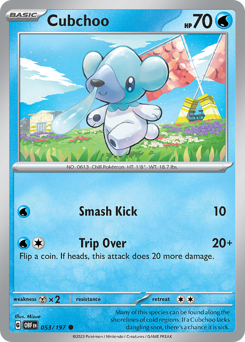 Cubchoo — Obsidian Flames 53/197