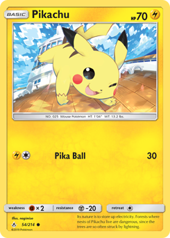 Pikachu — Unbroken Bonds 54/214