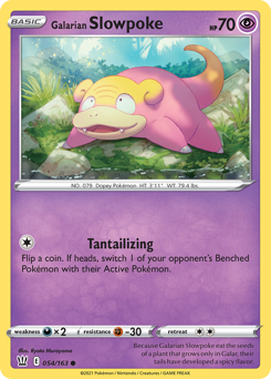 Galarian Slowpoke — Battle Styles 54/163