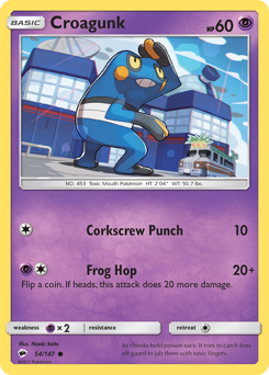 Croagunk — Burning Shadows 54/147