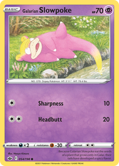 Galarian Slowpoke — Chilling Reign 54/198