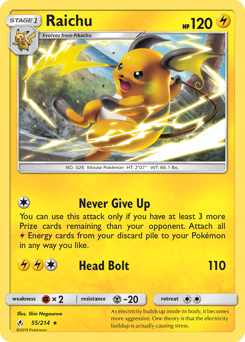 Raichu — Unbroken Bonds 55/214