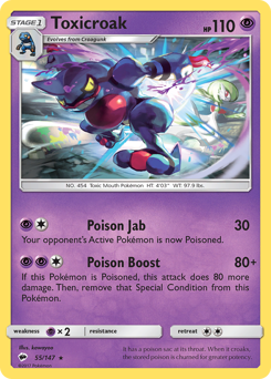 Toxicroak — Burning Shadows 55/147